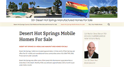 Desktop Screenshot of deserthotspringsmobilehomes.com